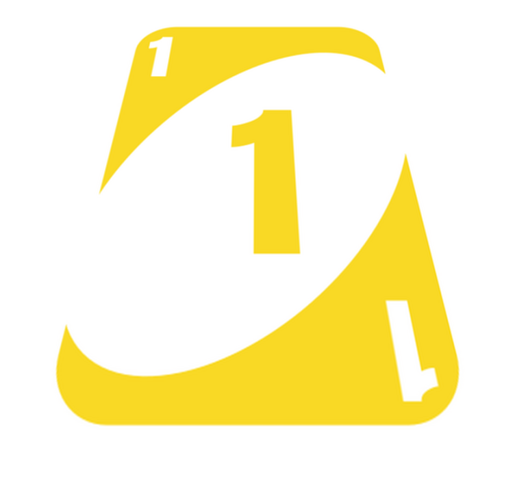 Tapis vinyle jeux jaune numéro un - TenStickers