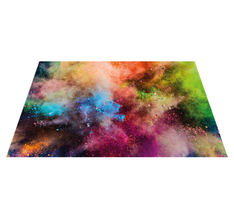 Tapis vinyle autres tapis explosion de couleurs cosmiques - TenStickers