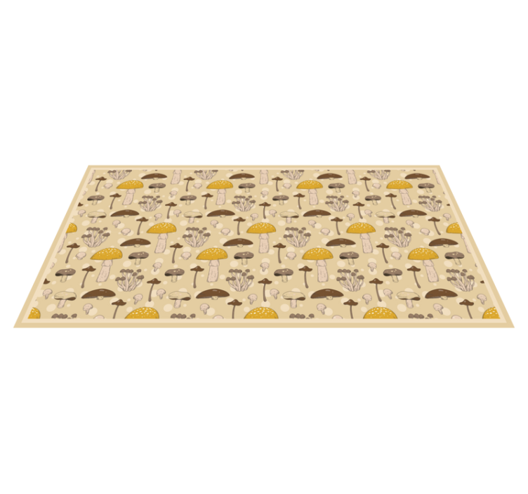 Tapis vinyle cuisine motif de forêt de champignons - TenStickers