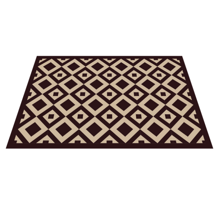 Tapis vinyles géométriques motif losanges - TenStickers