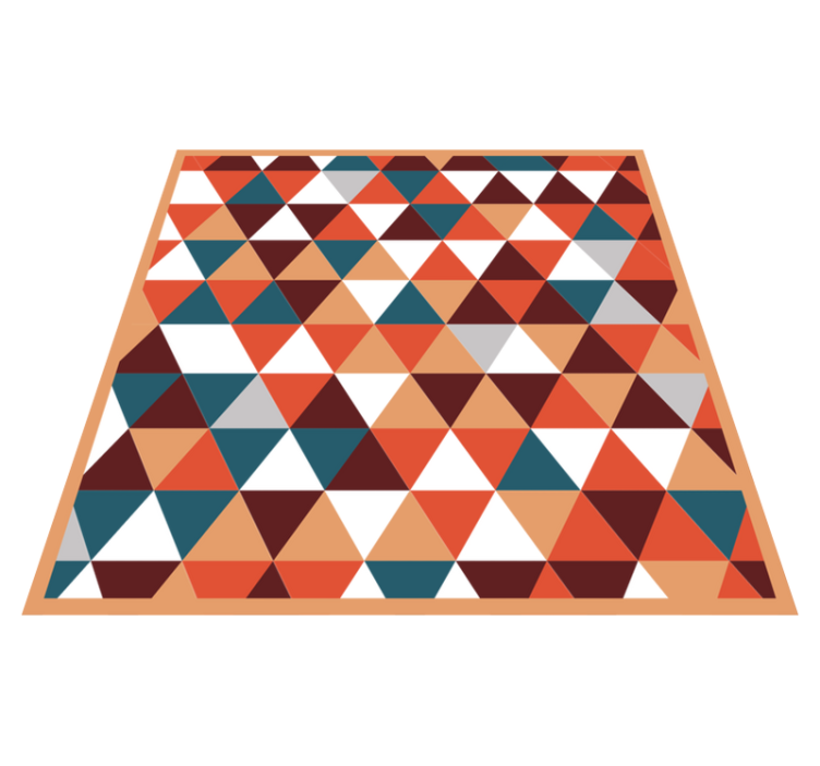 Tapis vinyles géométriques motif de mosaïque triangulaire - TenStickers