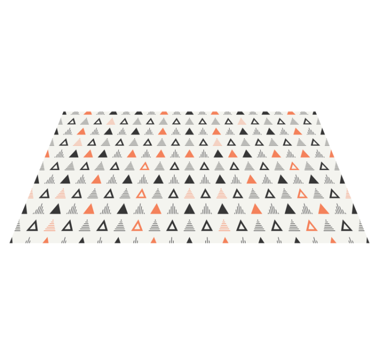 Tapis vinyle nordique motif de petits triangles - TenStickers