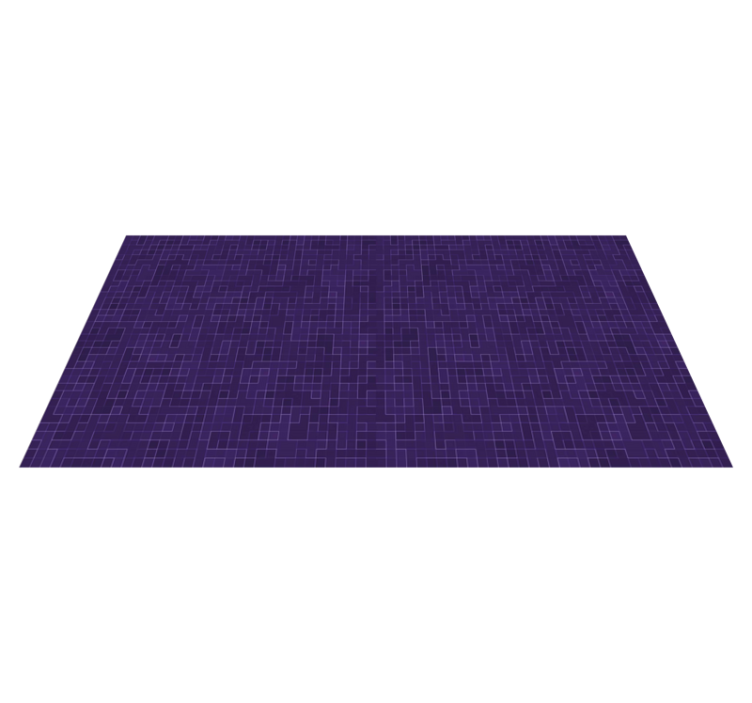 Tapis vinyles géométriques graphiques à motifs violets - TenStickers