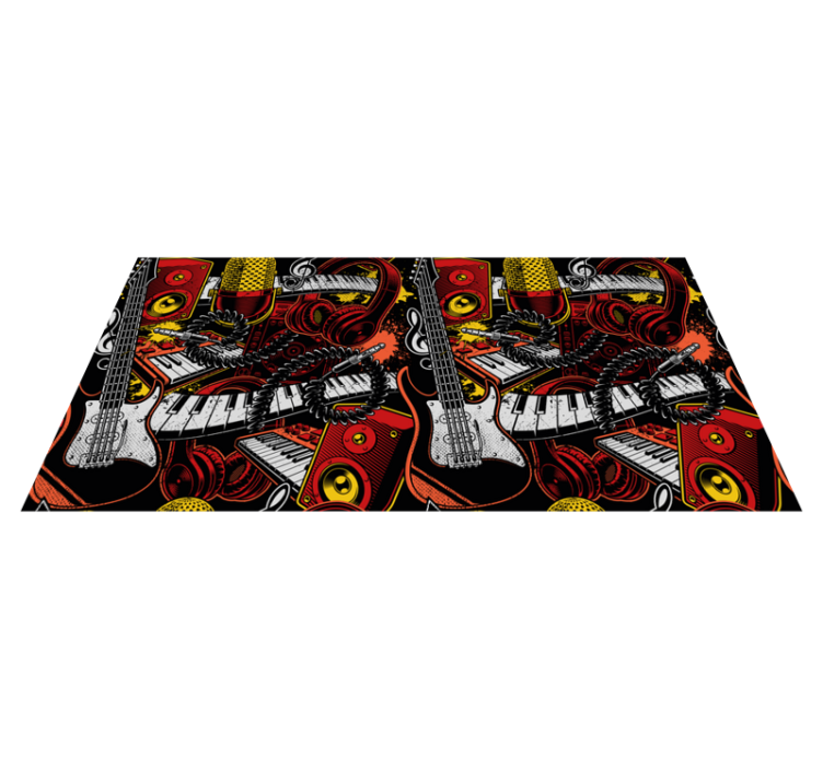 Tapis vinyle autres tapis exposition de composants musicaux - TenStickers