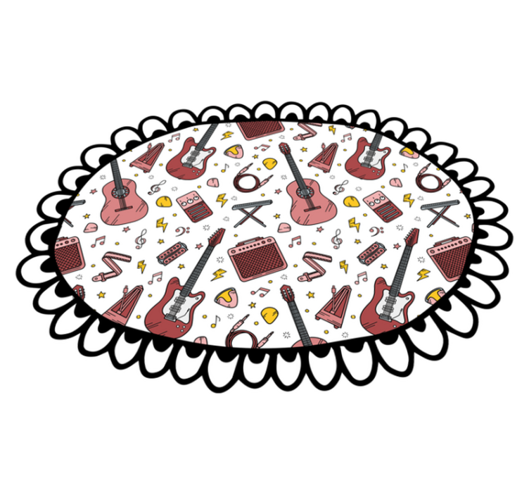 Tapis vinyle autres tapis motif d'éléments musicaux - TenStickers