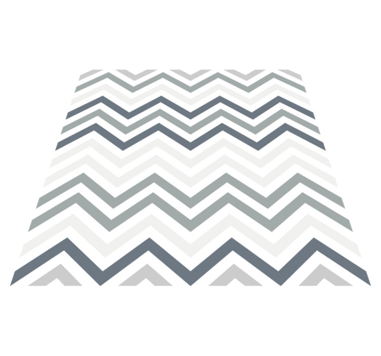 Tapis vinyles géométriques motif chevron chic - TenStickers