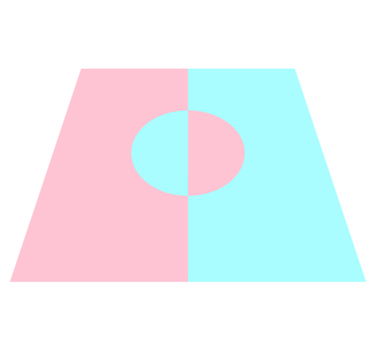 Tapis vinyle minimaliste contraste de couleurs doux - TenStickers