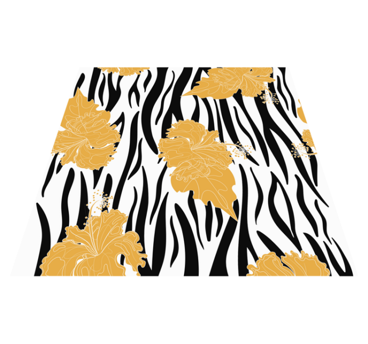 Tapis vinyle animal motif jungle zèbre - TenStickers