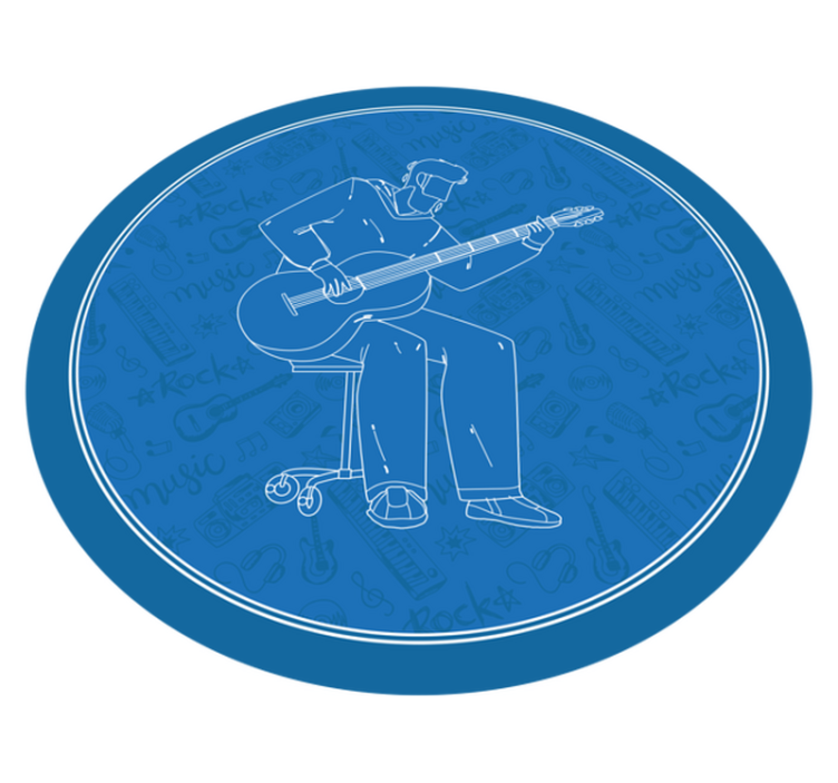 Tapis vinyle texture ambiance musicale - TenStickers