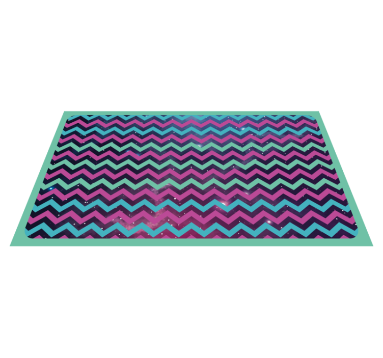 Tapis vinyles géométriques motif zigzag - TenStickers