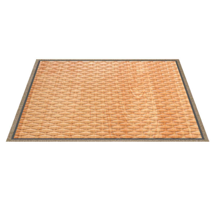 Tapis vinyle couloir panier tressé - TenStickers