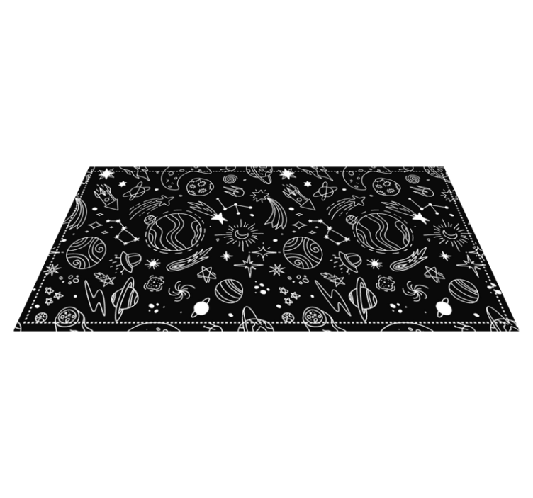 Tapis vinyle étoile terrain de jeu céleste - TenStickers