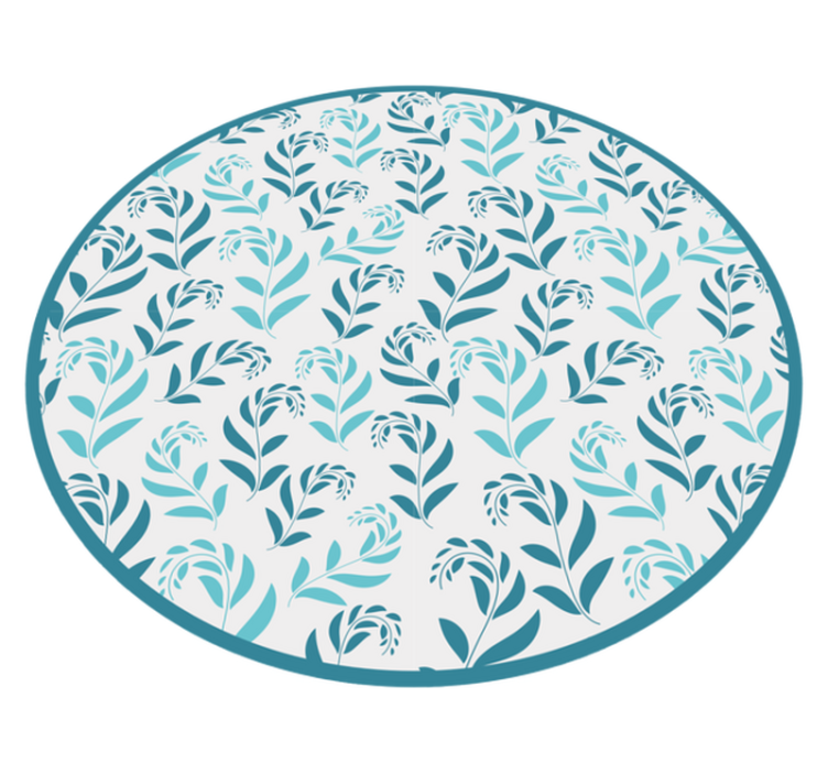 Tapis vinyle fleurs et plantes inspiration botanique - TenStickers