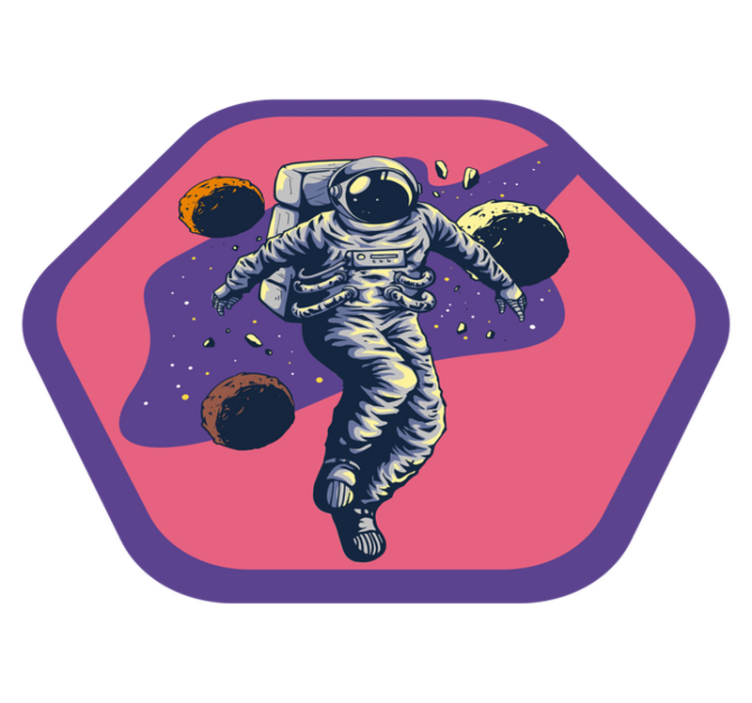 Tapis vinyle étoile voyage d'exploration spatiale - TenStickers