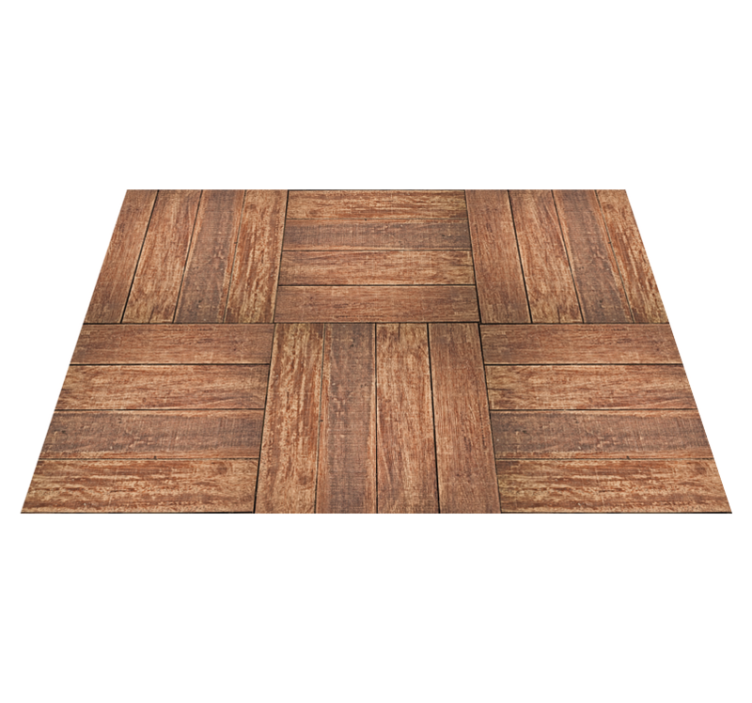 Tapis vinyle imitation parquet texture de planche brune - TenStickers