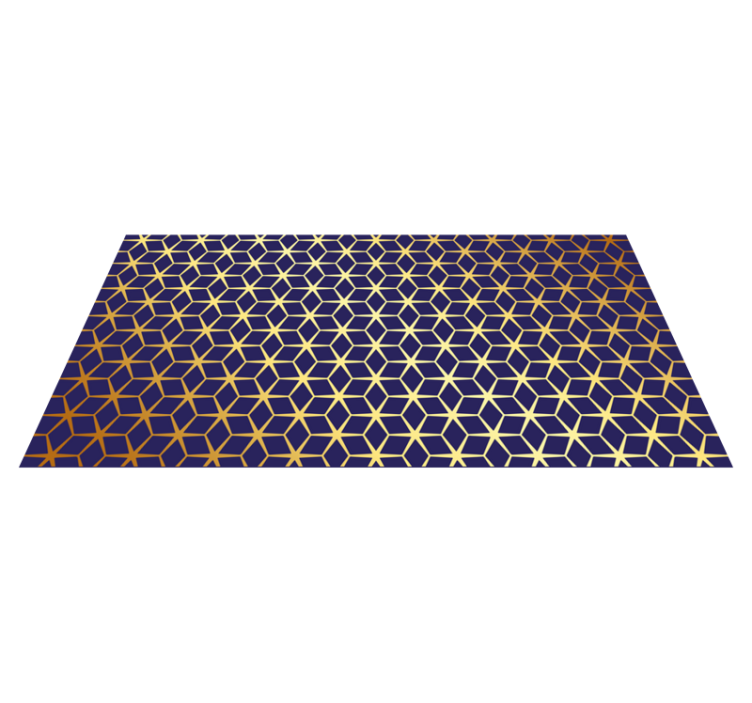 Tapis vinyle salon structure en nid d'abeille - TenStickers