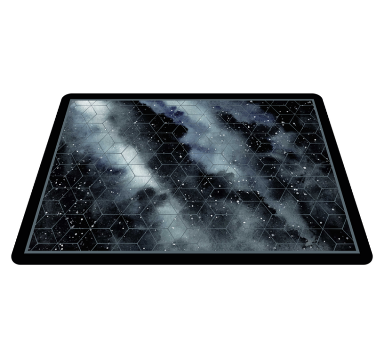 Tapis vinyle ado motif de galaxie hexagonale - TenStickers