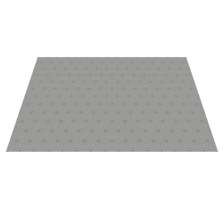 Tapis vinyle carreaux de ciment motif géométrique gris - TenStickers