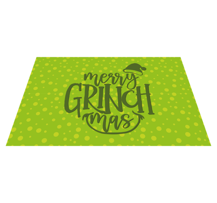 Tapis vinyle noël acclamations de grinch - TenStickers