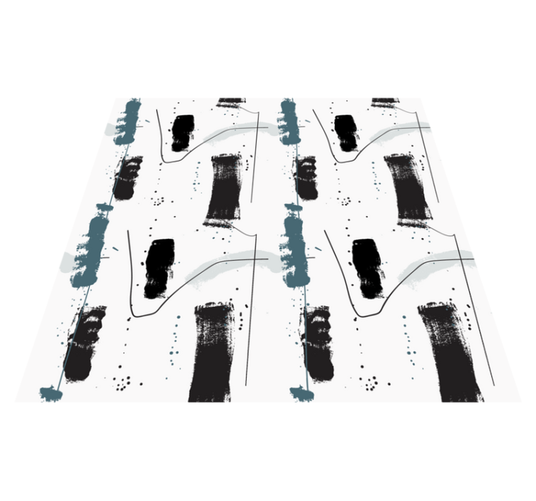 Tapis vinyle minimaliste formes abstraites linéaires - TenStickers