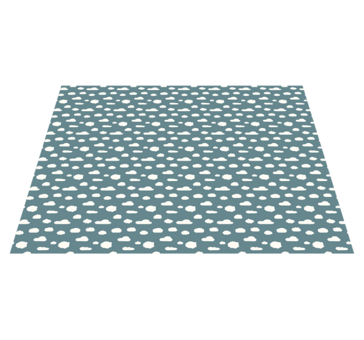 Tapis vinyle pour enfants motif de nuages - TenStickers
