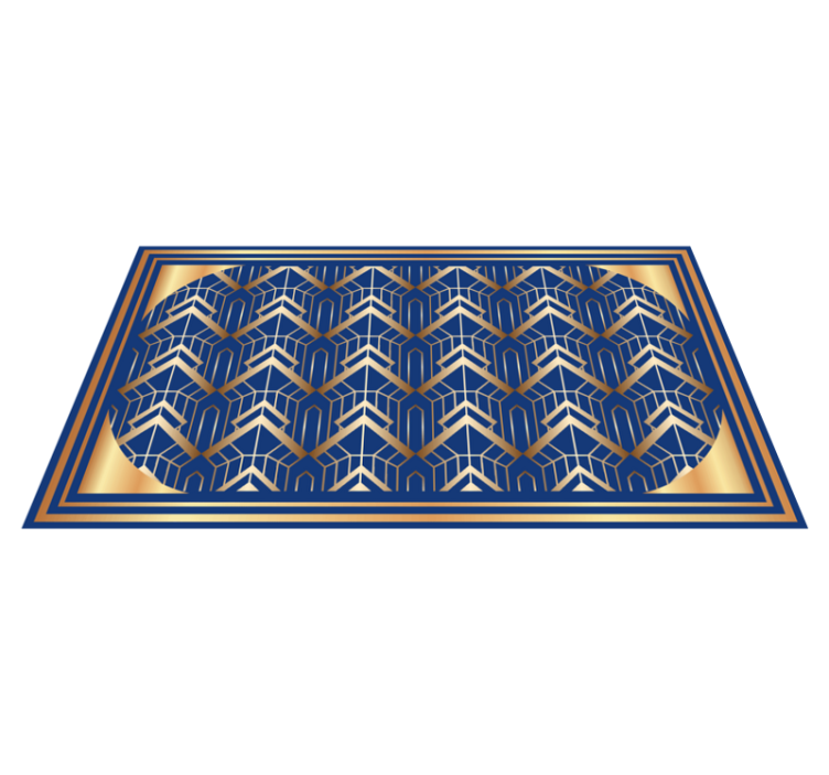 Tapis vinyle design moderne formes géométriques marines - TenStickers