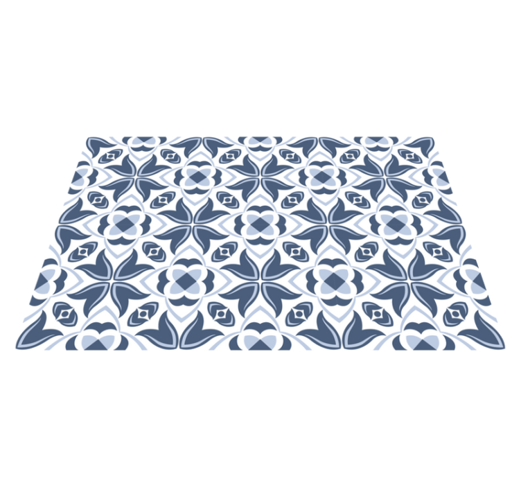 Tapis mosaique vinyle motif gris élégant - TenStickers