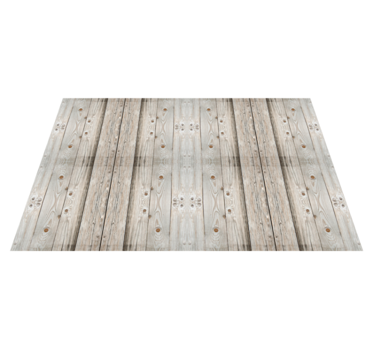 Tapis vinyle imitation parquet planches en bois vieillies - TenStickers