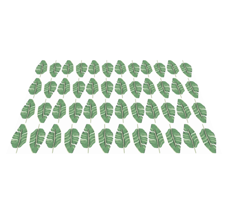 Tapis vinyle nature motif de feuille opulent - TenStickers