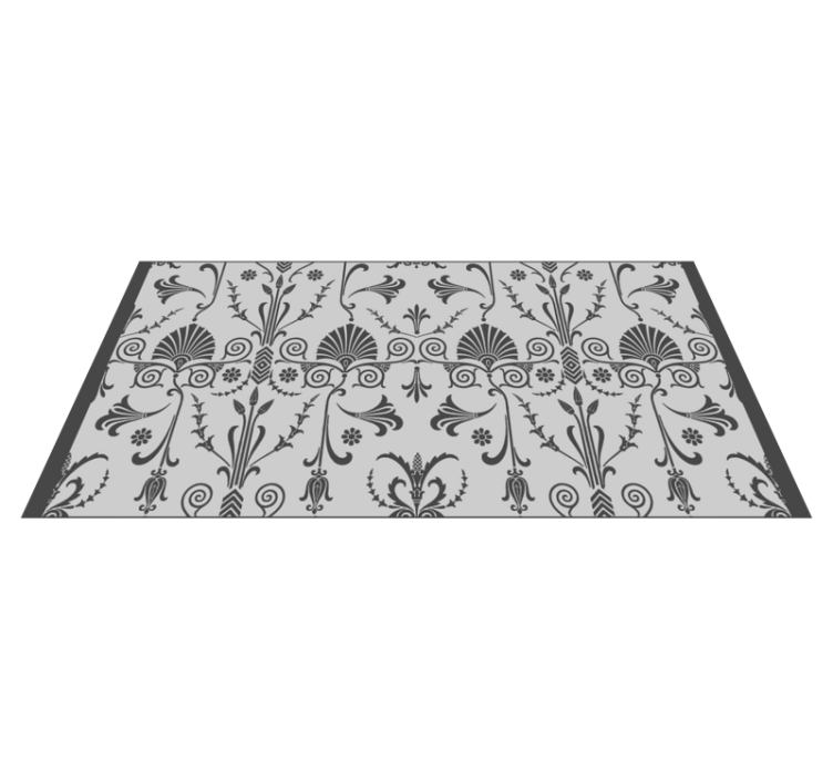 Tapis vinyle design moderne motif décoratif floral - TenStickers