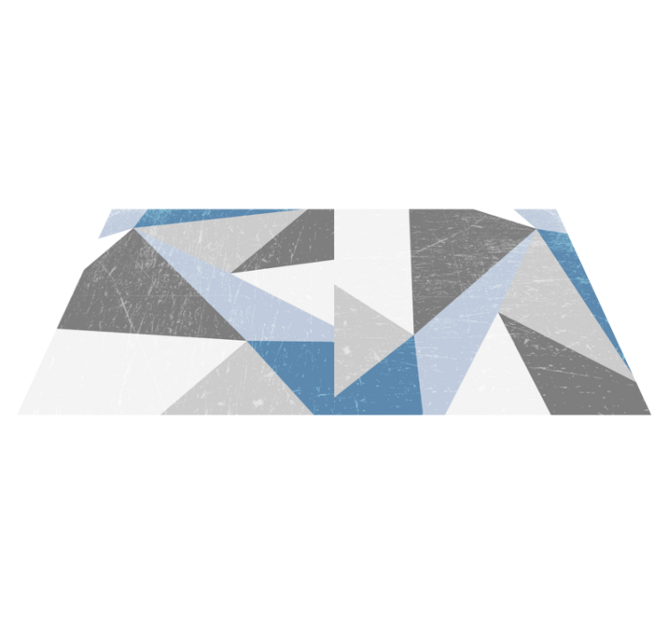 Tapis vinyles géométriques motif géométrique en marbre - TenStickers