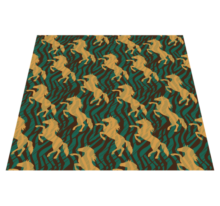 Tapis vinyle animal superposition de motifs safari - TenStickers