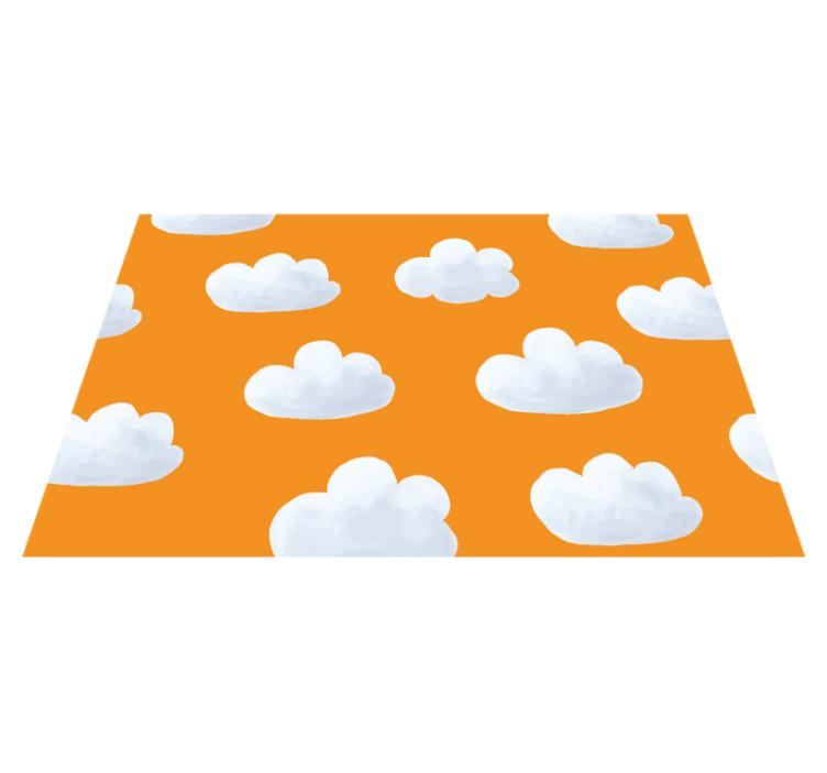 Tapis vinyle pour enfants ciel nuageux - TenStickers