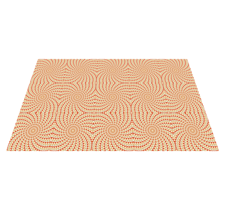 Tapis vinyle mandala détail du motif de mandala - TenStickers