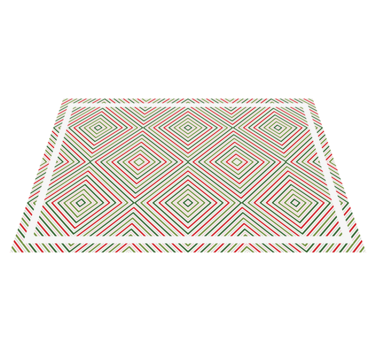 Tapis vinyles géométriques motif géométrique en losange - TenStickers