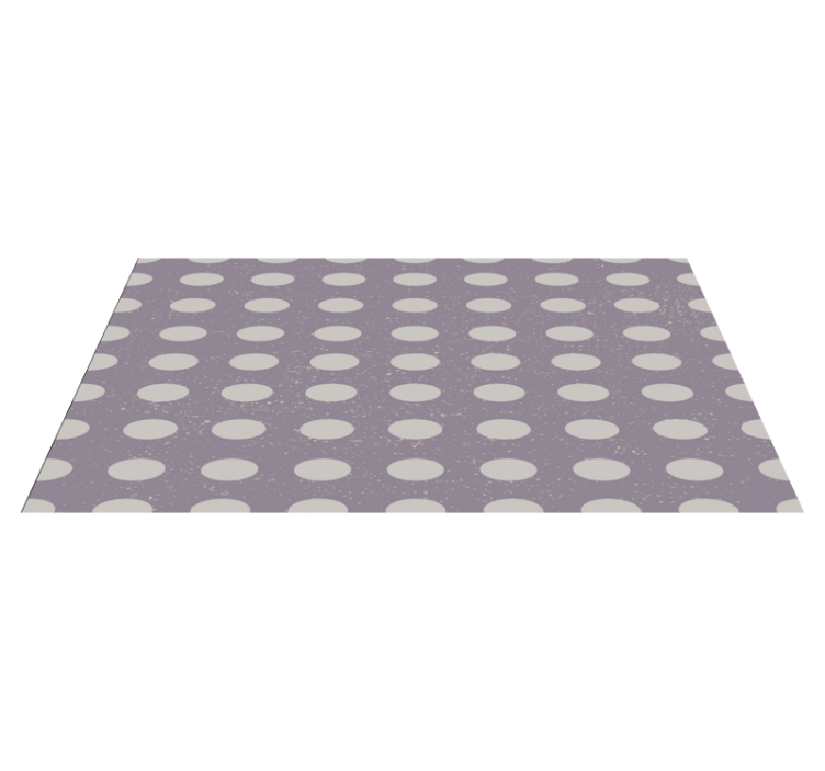 Tapis vinyles géométriques motif à pois minimaliste - TenStickers