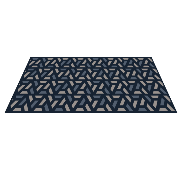 Tapis vinyles géométriques angles imbriqués - TenStickers