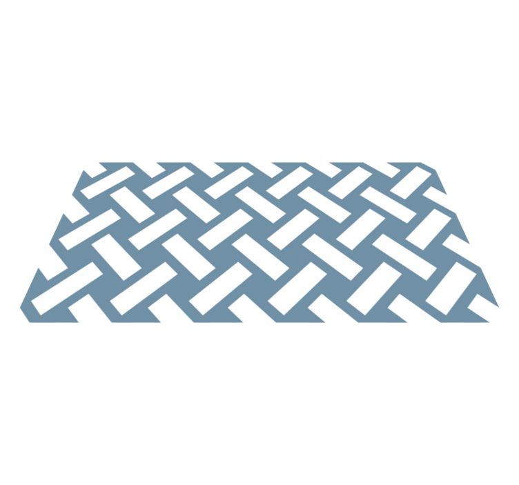 Tapis vinyles géométriques chevron contrasté - TenStickers