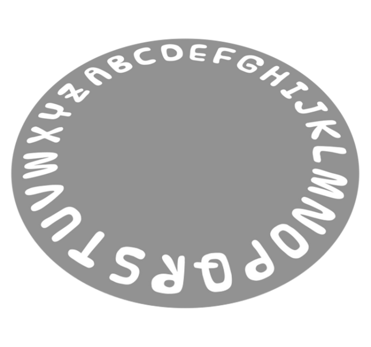 Tapis vinyle alphabet cercle alphabétique - TenStickers