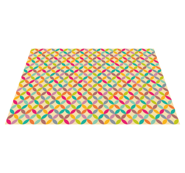 Tapis vinyles géométriques coloré géométrique - TenStickers