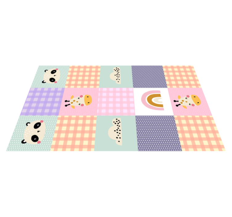Tapis vinyle autres tapis patchwork ludique - TenStickers