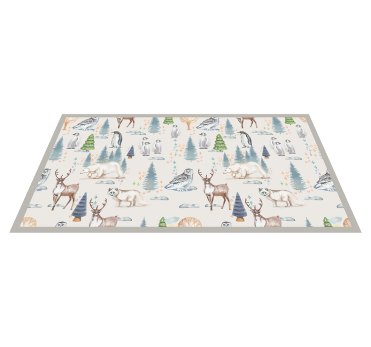 Tapis vinyle animal faune arctique - TenStickers