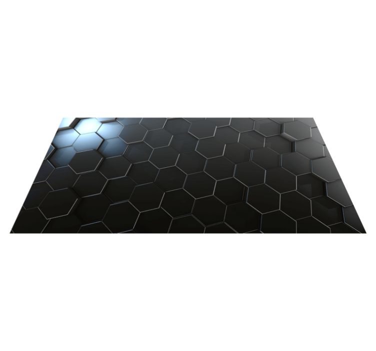 Tapis vinyles géométriques dégradé hexagonal - TenStickers