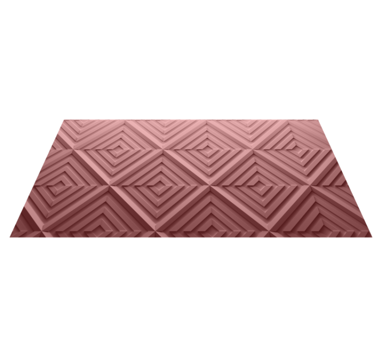 Tapis vinyles géométriques surface texturée en chevrons - TenStickers