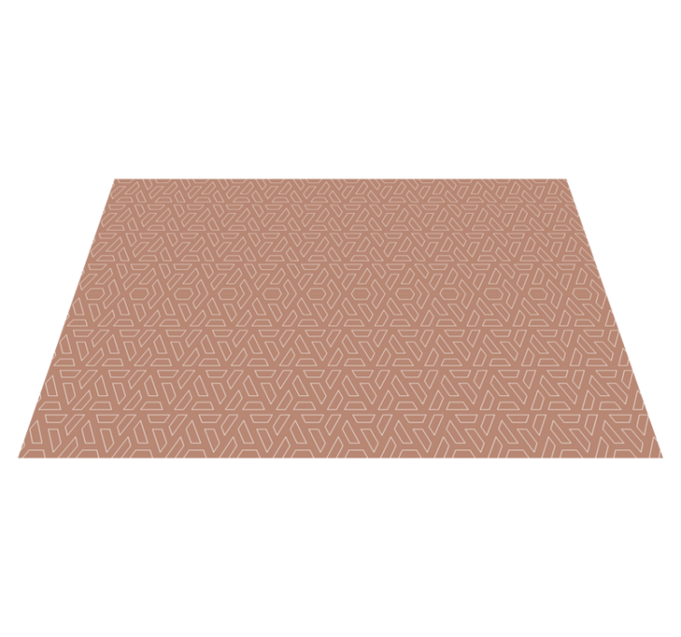 Tapis vinyles géométriques élément marron élégant - TenStickers