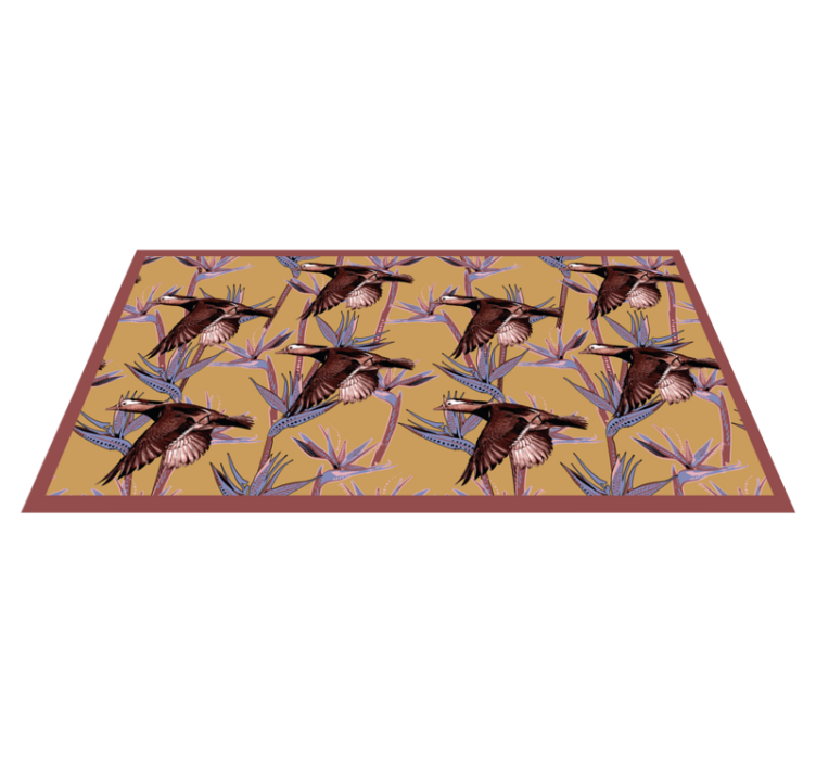 Tapis vinyle animal modèle de canards volants - TenStickers