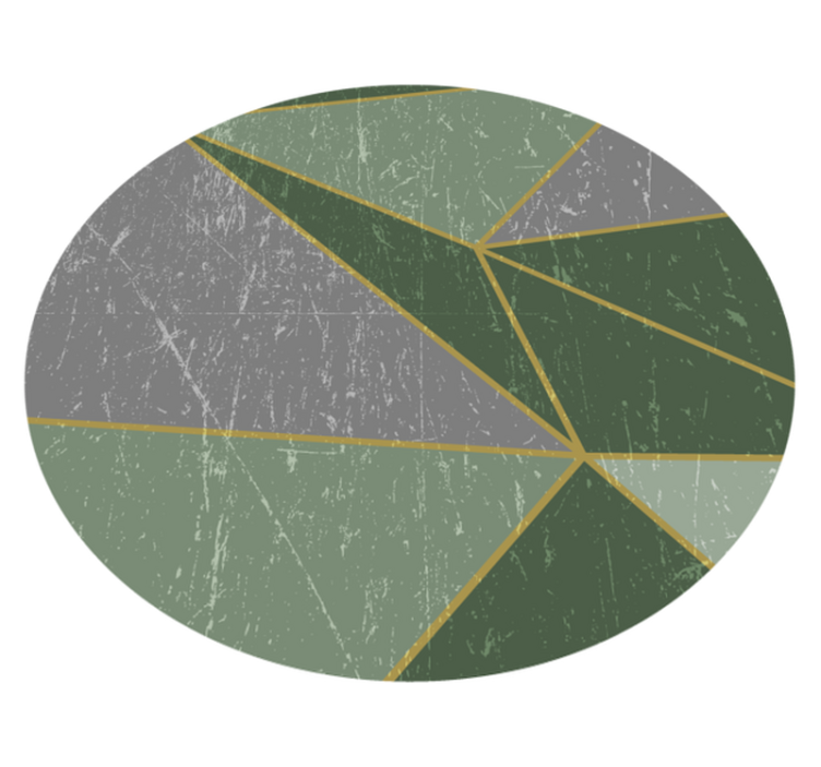 Tapis vinyle géométrique cercle à motifs géométriques - TenStickers