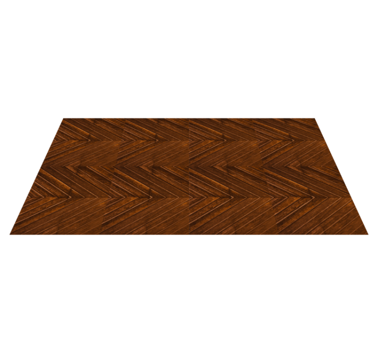 Tapis vinyle imitation bois motif classique à chevrons - TenStickers