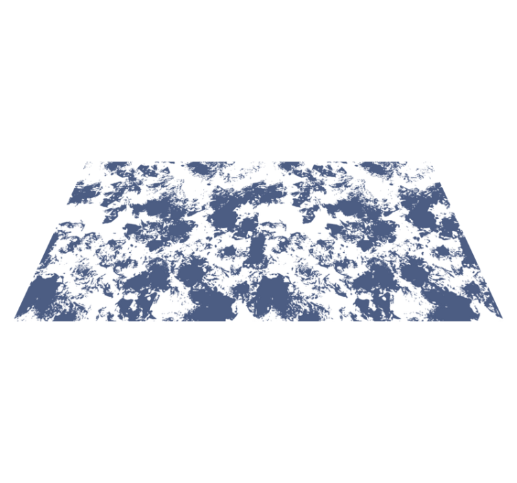 Tapis vinyle motif animal abstrait bleu - TenStickers
