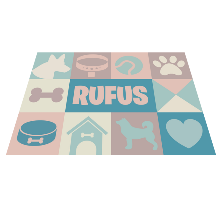 Tapis vinyle Chien personnalisé - TenStickers